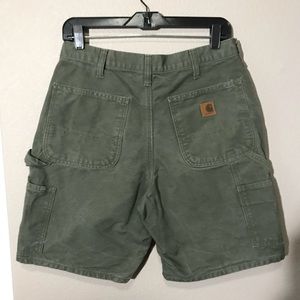 Carhartt Khaki Green Work Shorts